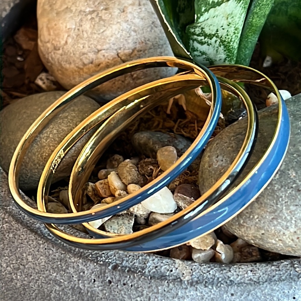 Three J.Crew Bangle Bracelets - image 1